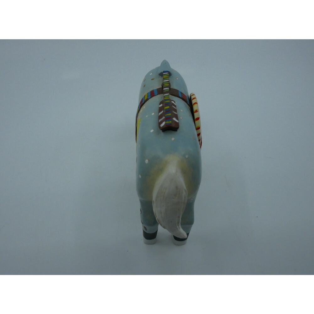 Robert Shields Story Teller Painted Horse Figure 4" Tall Dreamcatcher Arrow - Picture 5 of 16